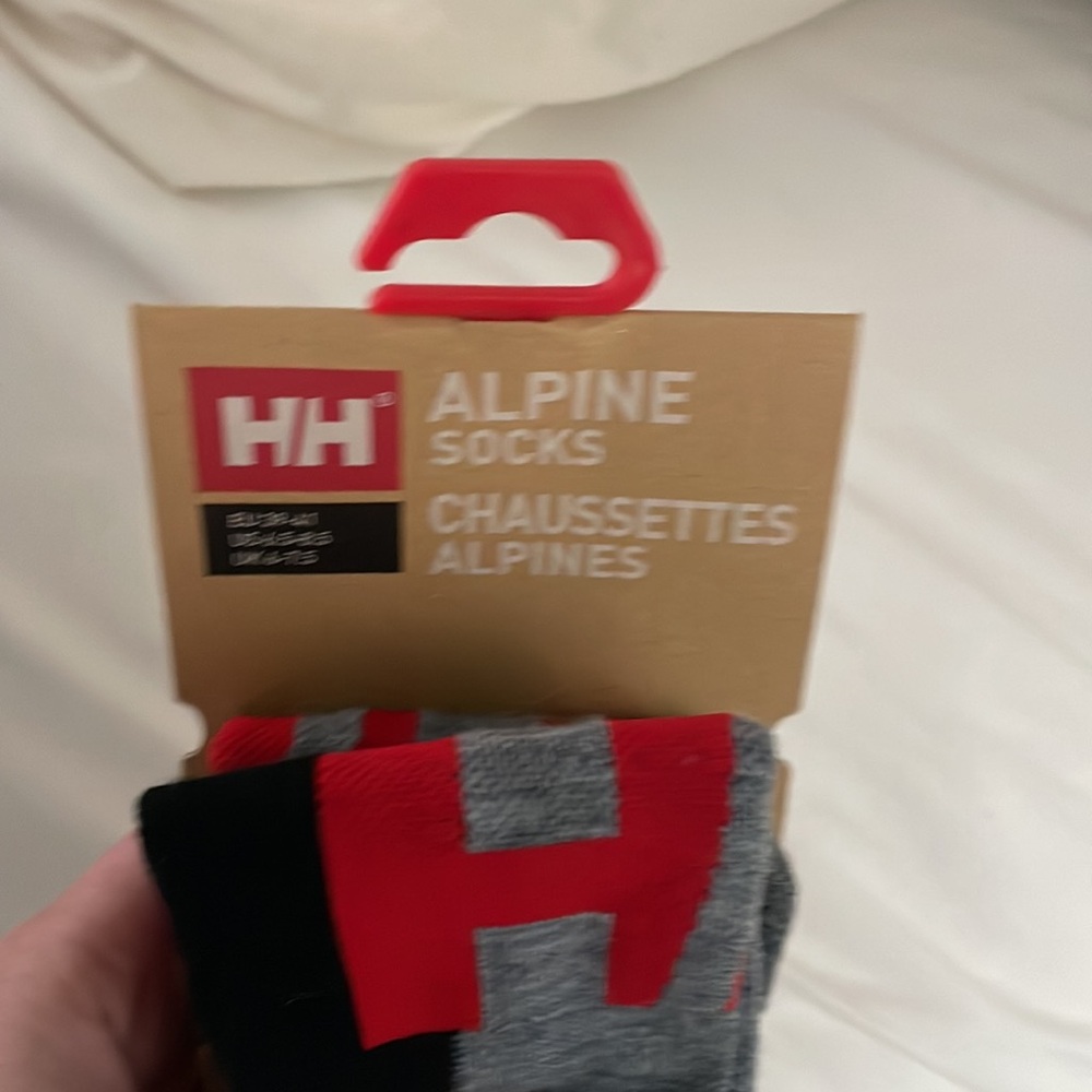 Helly Hansen Alpine Socks - Red and Grey ski - Picture 2 of 4